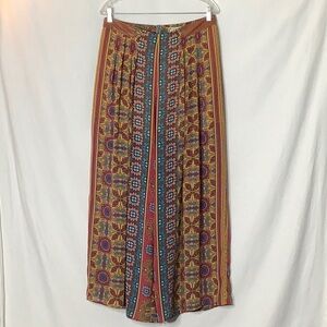 Flying Tomato Multicolor Bohemian Palazzo Pants Size L